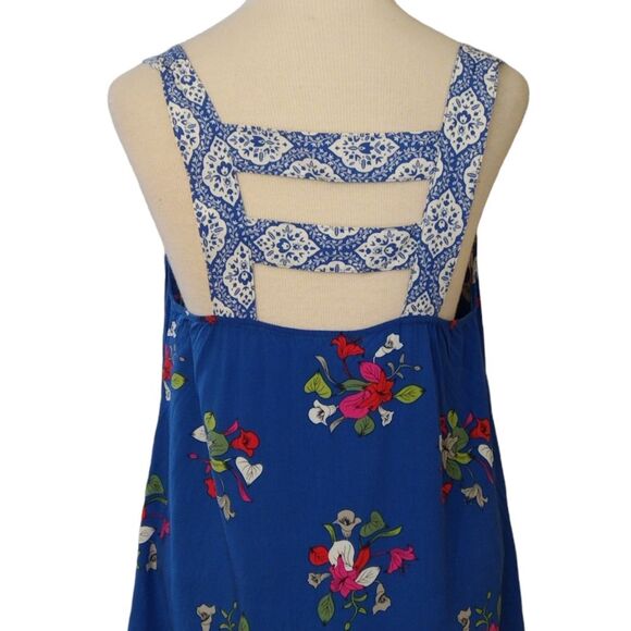 Matilda Jane Perfectly Polished Dress Blue Size Medium Summer Sundress Vacation - Picture 7 of 8